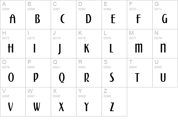 OPTIPlayers-Plain uppercase A-Z preview