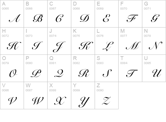 OPTISicilia-Bold uppercase A-Z preview