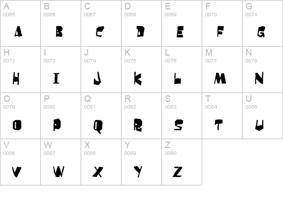 Orangutan uppercase A-Z preview
