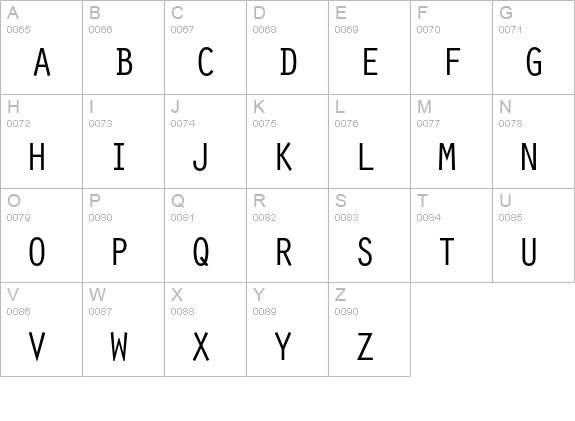 Orator Std Medium uppercase A-Z preview