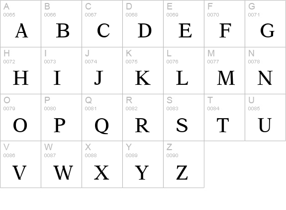 Orchid SSi uppercase A-Z preview