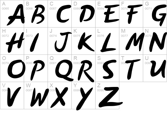 Order Pizza uppercase A-Z preview