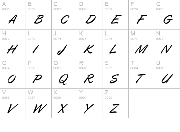 Oregano Italic uppercase A-Z preview