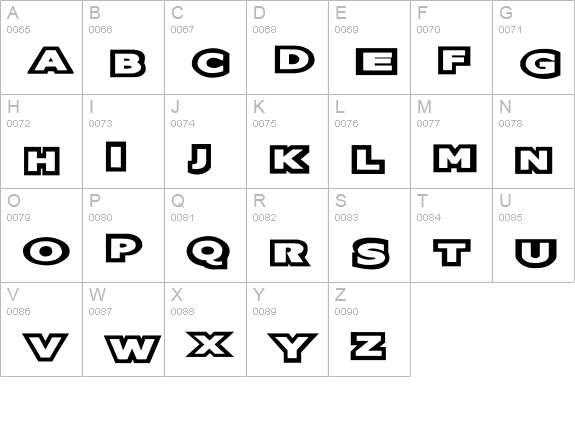 Oreos uppercase A-Z preview