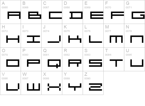Organ uppercase A-Z preview