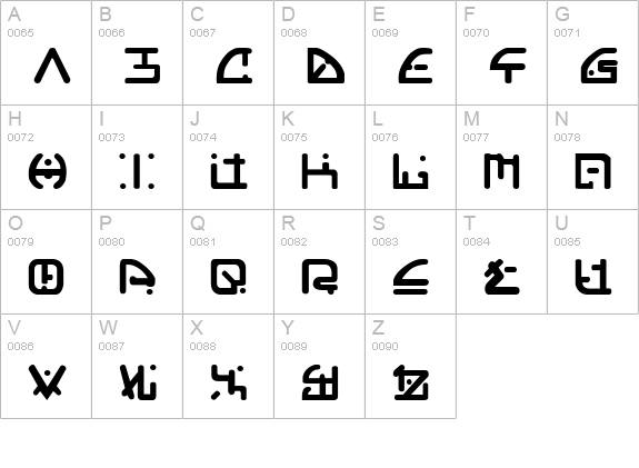 Orgy uppercase A-Z preview