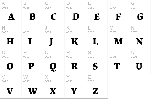 Origami Std Bold uppercase A-Z preview