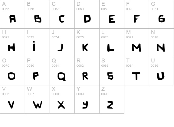 Original Olinda Style uppercase A-Z preview