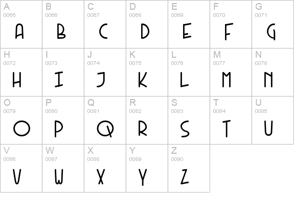 Ornament uppercase A-Z preview