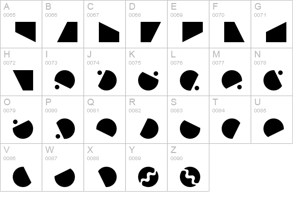 OrnamentsTown uppercase A-Z preview