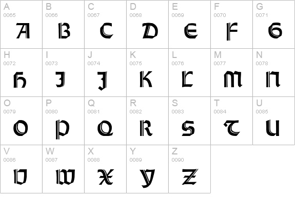 Orotund Capitals Heavy uppercase A-Z preview