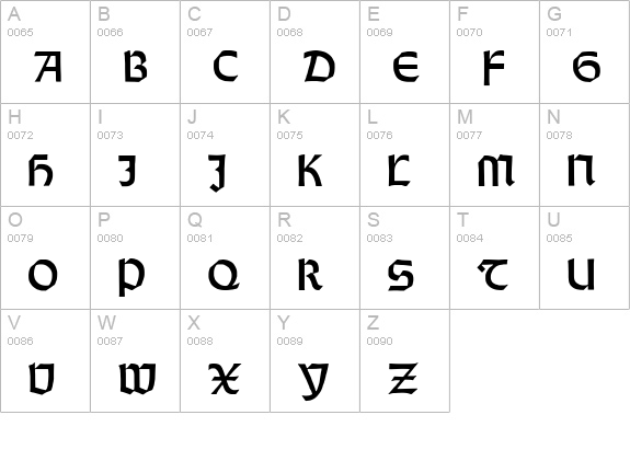 Orotund Heavy uppercase A-Z preview