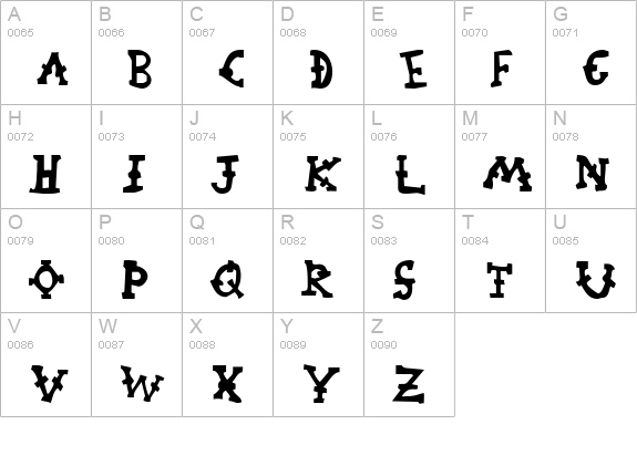 Orphanage Riot 1 uppercase A-Z preview