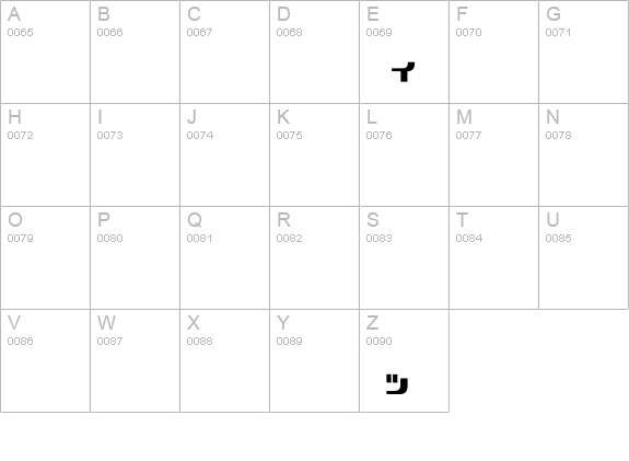 Orthodox uppercase A-Z preview