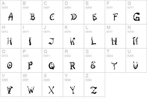 OspaC uppercase A-Z preview