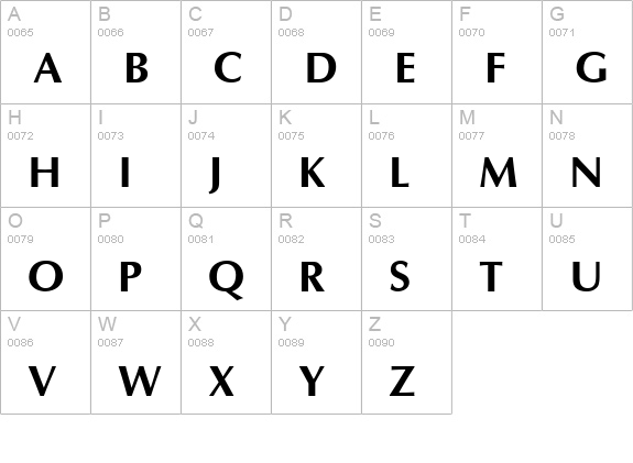 Ottawa Bold uppercase A-Z preview
