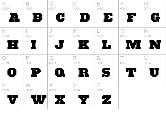 Ouachita Way Wbw uppercase A-Z preview