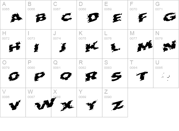 OutbackOutaConrtolSCapsSSK uppercase A-Z preview