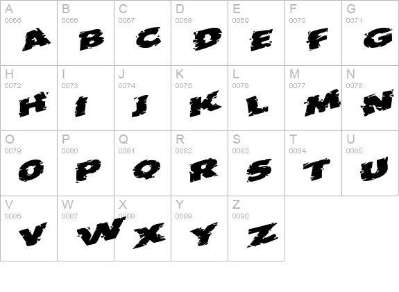 OutbackOutaControlSCapsSSK Bold uppercase A-Z preview
