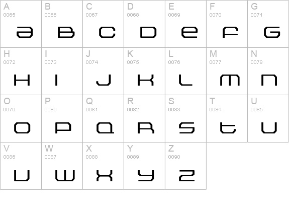 Outlander-Light uppercase A-Z preview