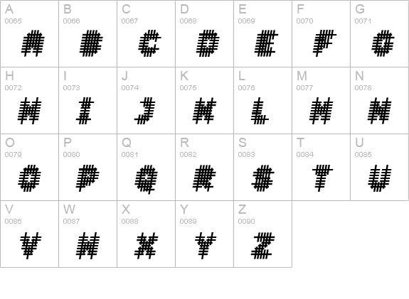 Overcross ExtraBoldOblique uppercase A-Z preview