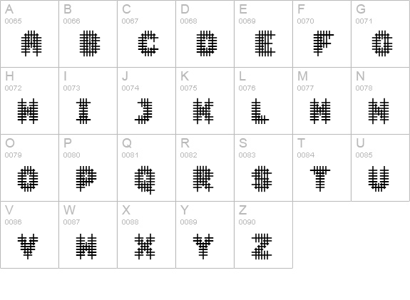 Overcross SemiBold uppercase A-Z preview