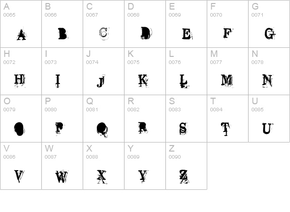 Overwork uppercase A-Z preview
