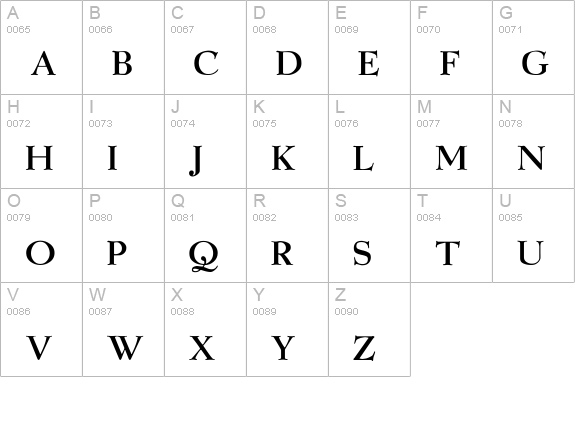 Owltone uppercase A-Z preview