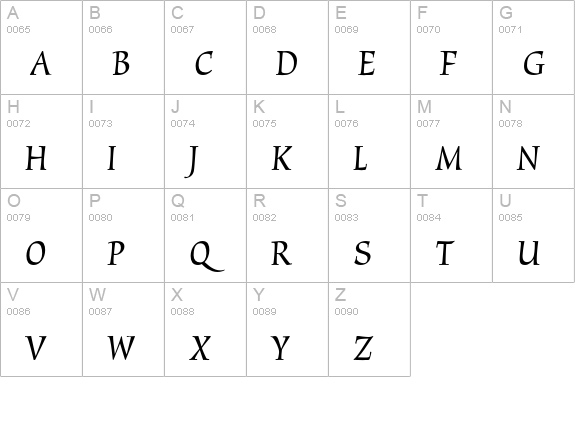 Oxford uppercase A-Z preview