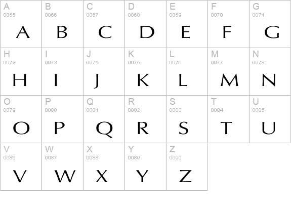 Oxford Wd uppercase A-Z preview