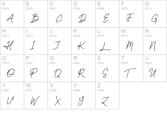 Oxlade uppercase A-Z preview