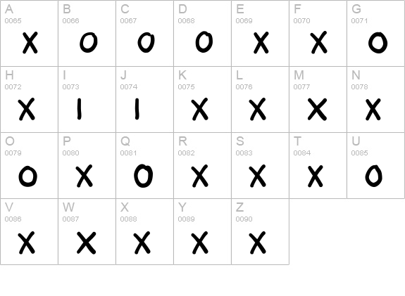 Oxmox-Bold uppercase A-Z preview