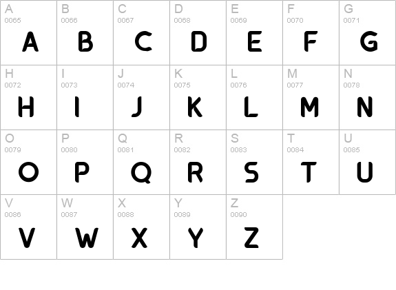 oxo-Bold uppercase A-Z preview