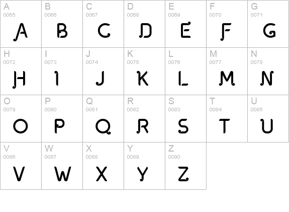oxodeco uppercase A-Z preview