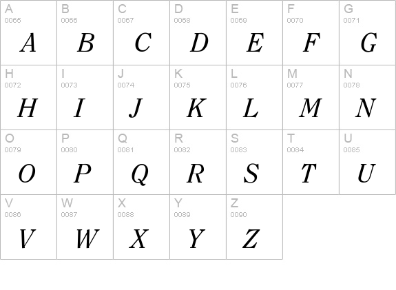 Oxy uppercase A-Z preview