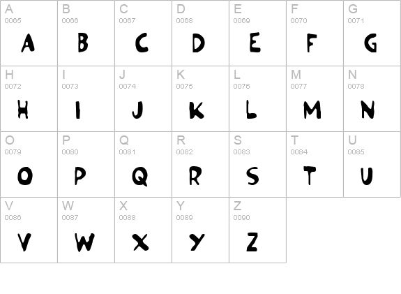 Ozymandias uppercase A-Z preview