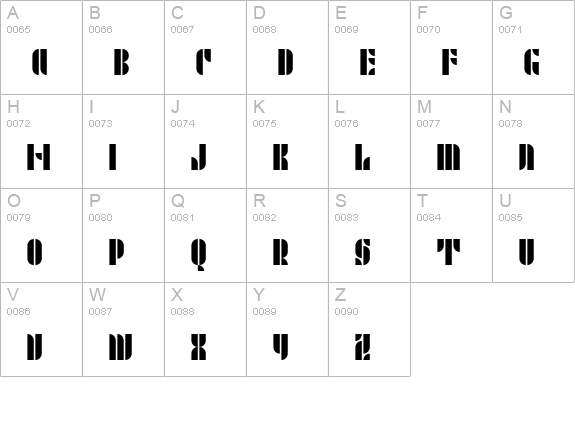 P22 Albers One uppercase A-Z preview