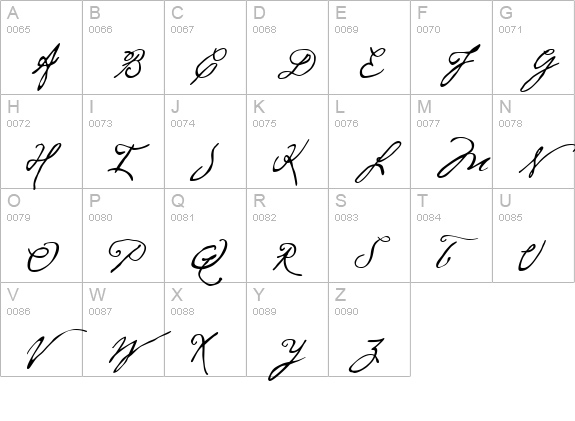 P22 Cezanne Regular uppercase A-Z preview
