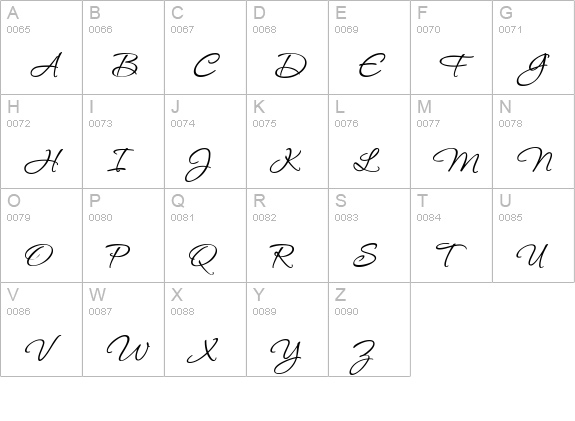 P22 Corinthia uppercase A-Z preview