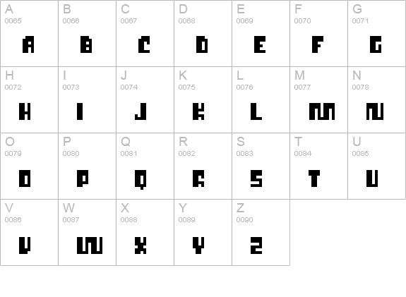 P22 Cusp Square uppercase A-Z preview