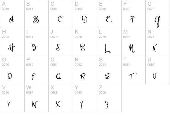 P22 Hopper Josephine uppercase A-Z preview