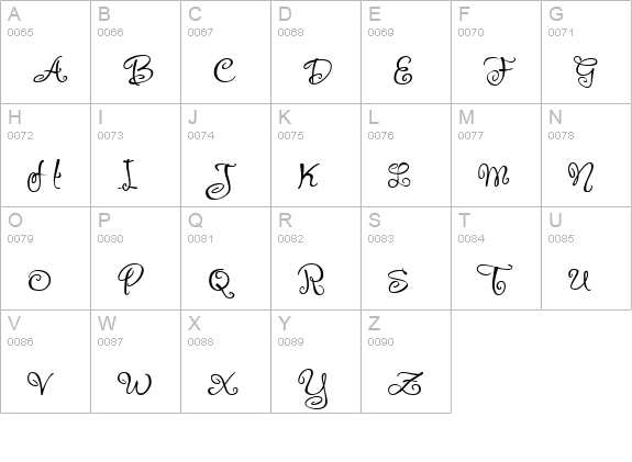 P22 OhLey uppercase A-Z preview