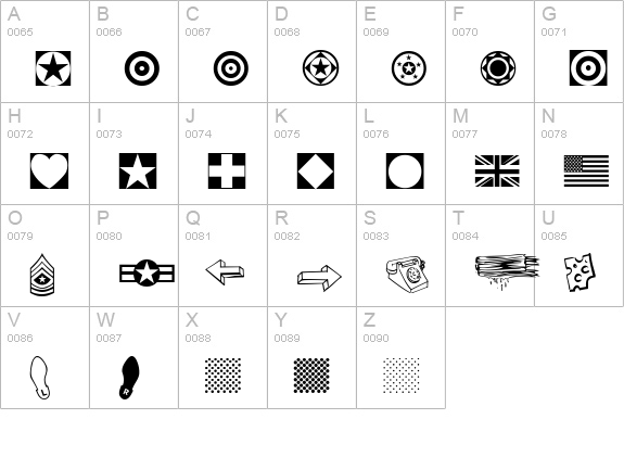P22 Pop Art Extras uppercase A-Z preview