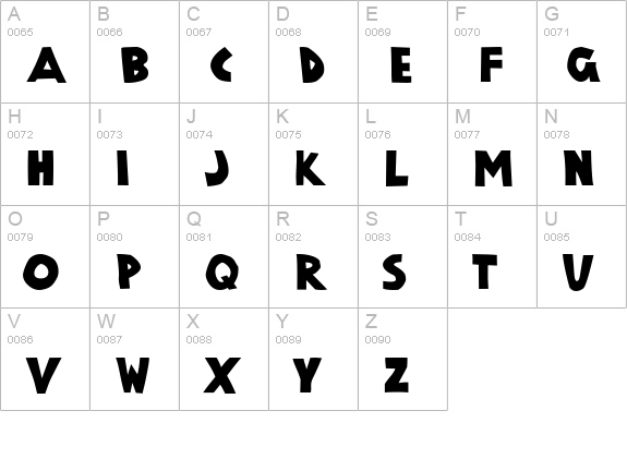 P22 Vienna Black uppercase A-Z preview