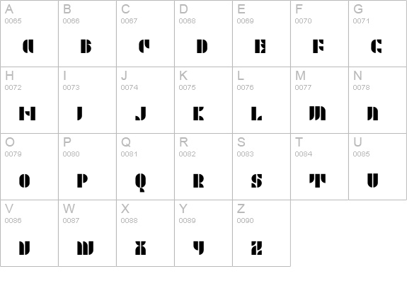 P22Albers-Two uppercase A-Z preview