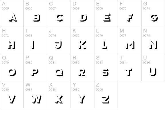P22Bayer-Shadow uppercase A-Z preview