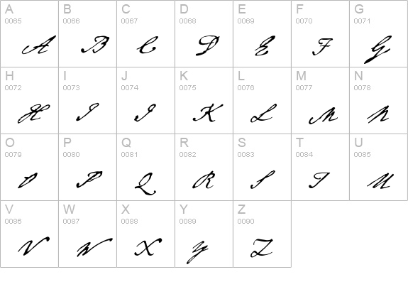 P22Chatham uppercase A-Z preview
