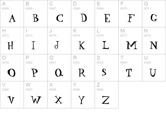 P22DaddyOHip uppercase A-Z preview