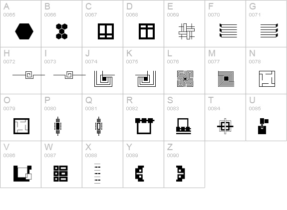 P22Eaglerock-Extras uppercase A-Z preview