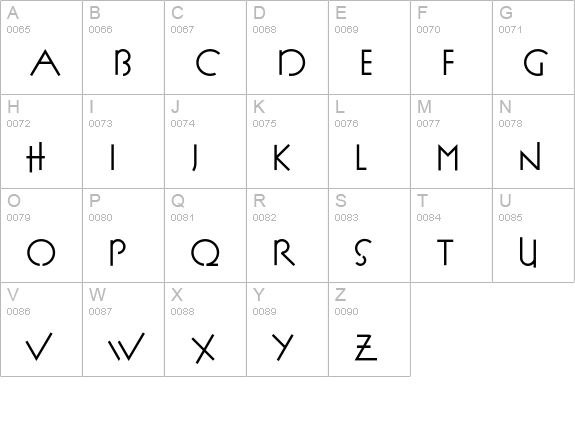 P22FLLWExhibition-Regular uppercase A-Z preview
